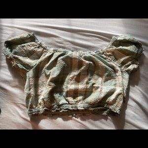 Plaid crop top